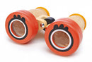 verrekijker Safari 13 cm hout/glas rood/naturel
