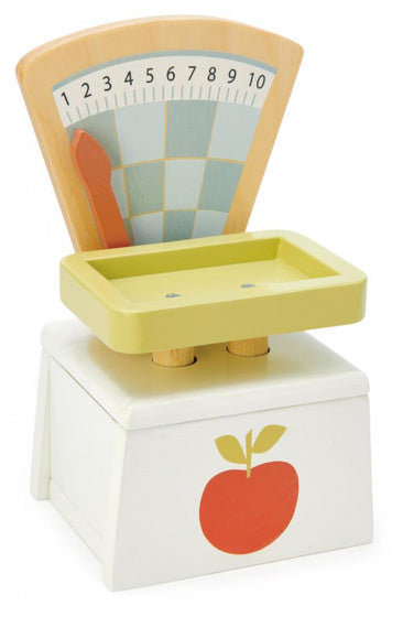 weegschaal junior 11,5 x 9 x 18,5 cm hout