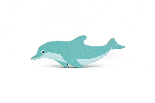 zeedier Dolfijn junior 13,4 cm hout blauw