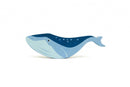 zeedier Walvis junior 20,2 x 6 cm hout blauw