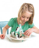 balancerende Poolcirkel hout junior 9-delig