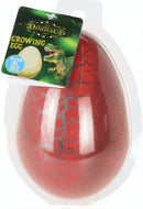 groei-ei dinosaurus rood 11,5 x 7,5 cm