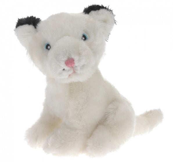knuffel lynx 30 cm pluche wit