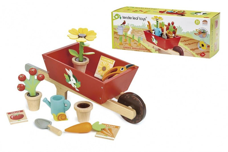 kruiwagen met tuinset junior 31-delig