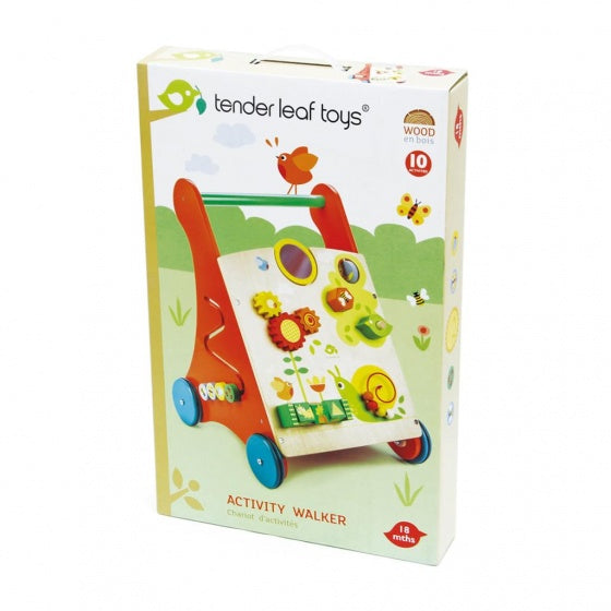 loopwagen Activity hout junior 38 x 38 x 57 cm