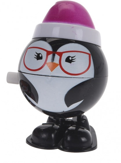 opwindfiguur pinguïn wit/zwart 7 cm