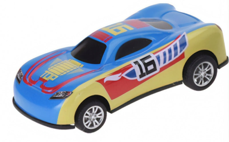 raceauto 10 cm blauw