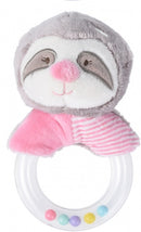 rammelaar luiaard roze junior 17 x 12 x 7 cm