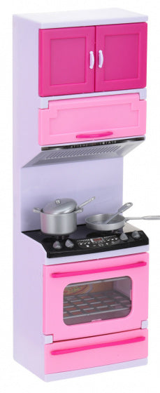 speelset fornuis met licht en geluid 31 cm roze