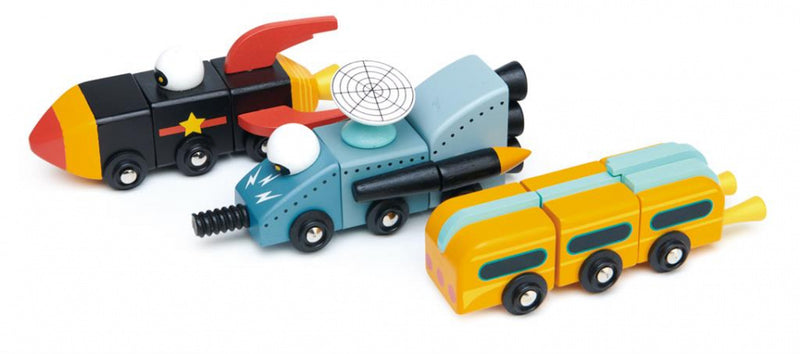 speelset Space Race junior hout 9-delig