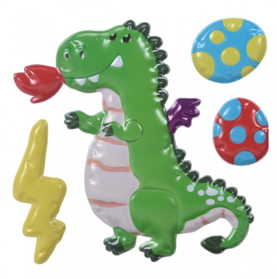 stickers 3D draak 4-delig