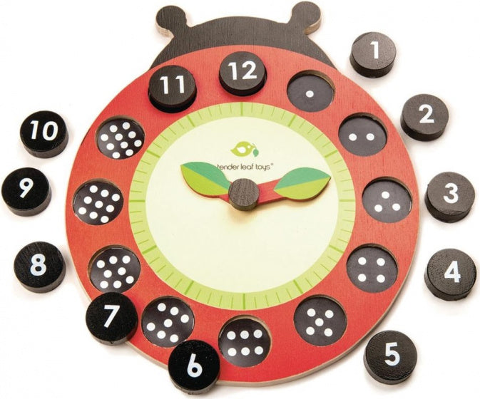 vormenpuzzel Lieveheersbeestje junior hout 12 stukjes