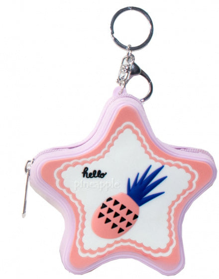 etui sleutelhanger Ananasl meisjes roze