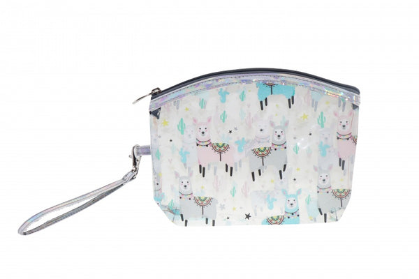 Make-up tasje transparant lama 18 x 5 x 12 cm