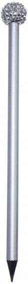 potlood diamant junior 19 cm hout zilver