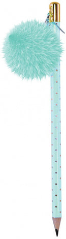 potlood HB2 junior 19 cm hout turquoise