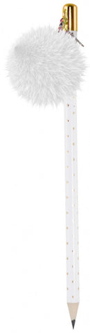 potlood HB2 junior 19 cm hout wit