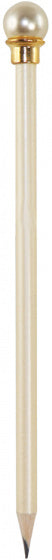 potlood parel junior 19 cm hout goud
