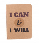 schrift i can bruin 14 cm