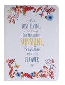 schrift just living wit 14 cm