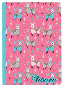 schrift vlinder blauw/roze 17 cm