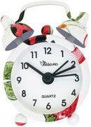 wekker junior 4,5 x 2 x 6 cm staal rood/wit/groen/zwart