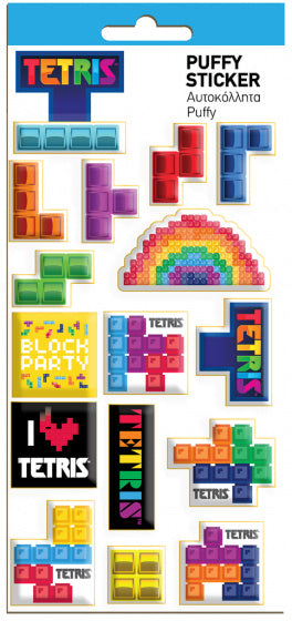 stickers Puffy junior 22 x 10 cm blauw