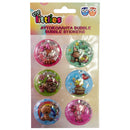 bubbelstickervel vos 22 cm meisjes 6 stickers