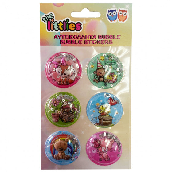 bubbelstickervel vos 22 cm meisjes 6 stickers