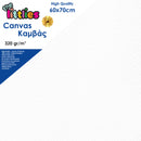 canvasdoek 320 g/m² 60 x 70 cm wit