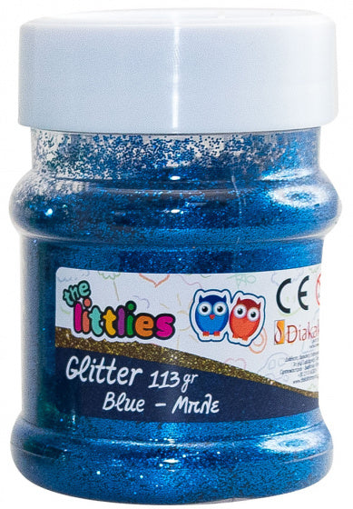 glitters junior 113 gram blauw