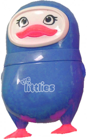 gum en puntenslijper Pinguin junior blauw