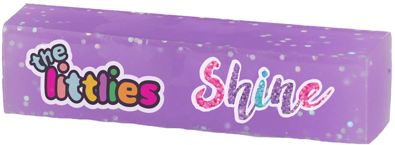 gum Glitter Shine junior 6 x 1,5 x 1,5 cm rubber lila