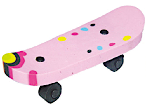 gum Skateboard meisjes rubber lichtroze/zwart