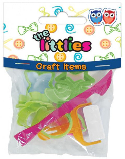 kleigereedschap junior groen/roze/oranje 10 stuks