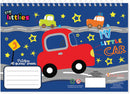kleur- en schilderblok My Little Car 17 x 24 cm blauw