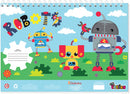 tekenboek Robot junior 23 x 33 cm 40 pagina's