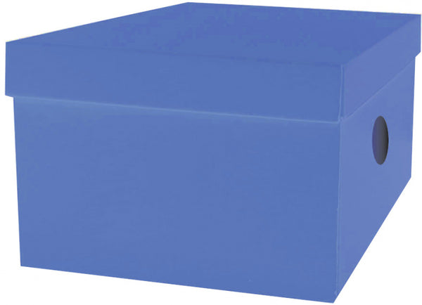 opbergdoos junior 33 x 24 x 18 cm karton blauw