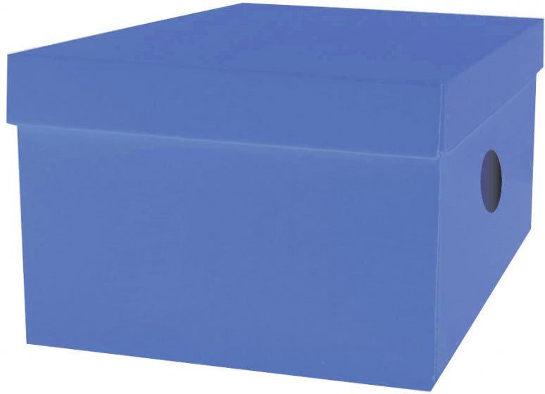 opbergdoos junior 33 x 24 x 18 cm karton blauw