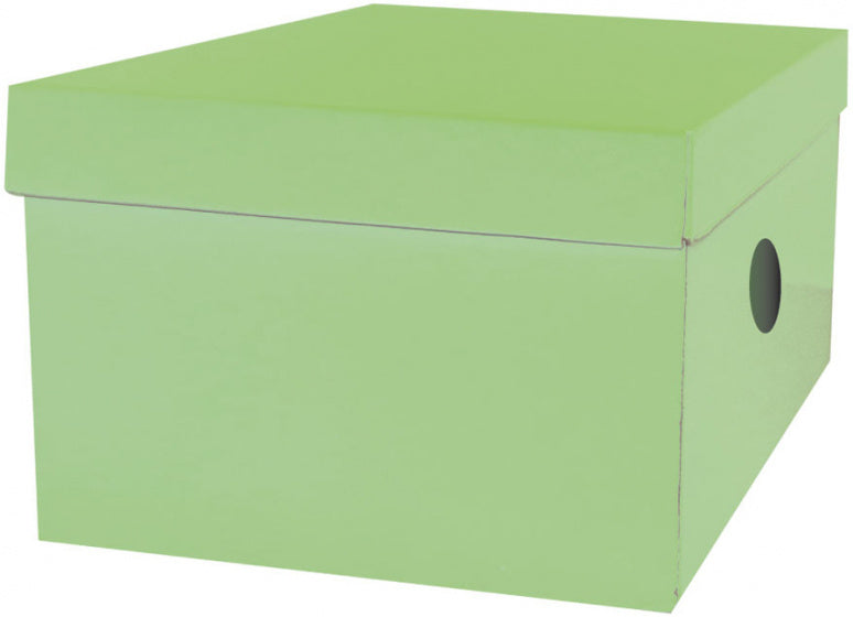 opbergdoos junior 33 x 24 x 18 cm karton groen