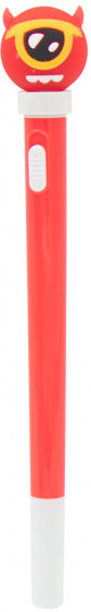 balpen Spin LED 0,7 mm jongens 18 cm rood