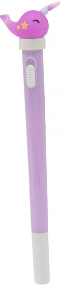 balpen Spin LED 0,7 mm meisjes 18 cm lila