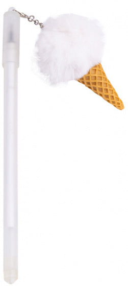 pen PomPom Ice Cream meisjes 0,7 mm wit