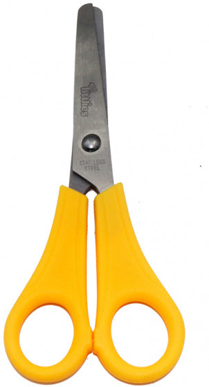 schaar 13 cm RVS geel
