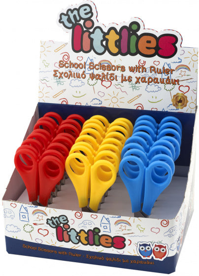 schaar 13 cm RVS rood