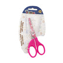 schaar met zacht handvat 13 cm RVS zilver/roze