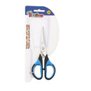 schaar met zacht handvat 15 cm RVS zilver/blauw