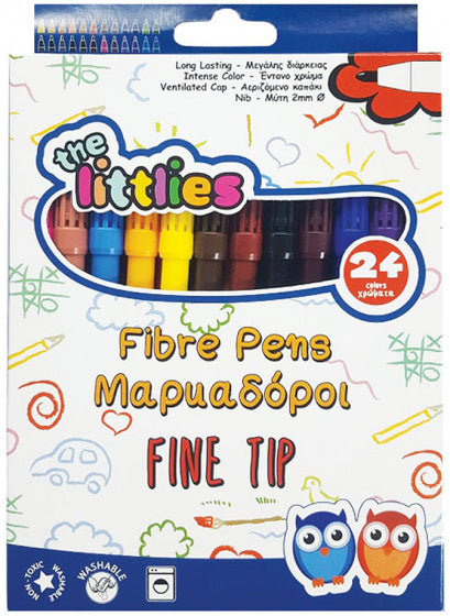 viltstiften fijne tip junior 2 mm 24-delig 