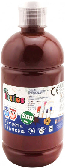 verf Tempera junior 500 ml bruin