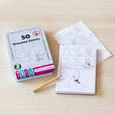 tekenboek Drawing Comics 16 x 11 cm papier wit